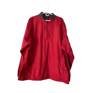 Men's Easton Pullover‎ 1/4 Zip Size XXL Long Sleeve Pullover  Red Drawstring